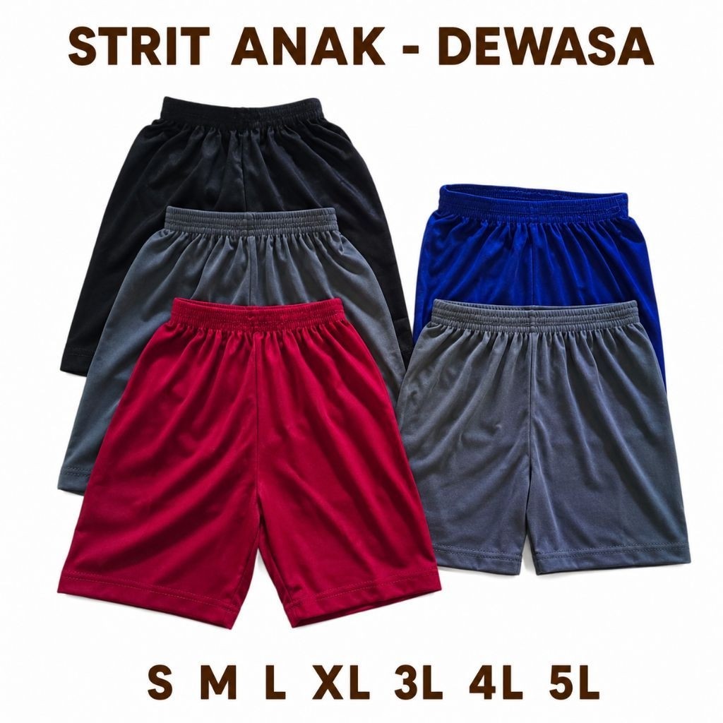 2 PCS CELANA PENDEK DALAMAN STRIT ANAK- REMAJA
