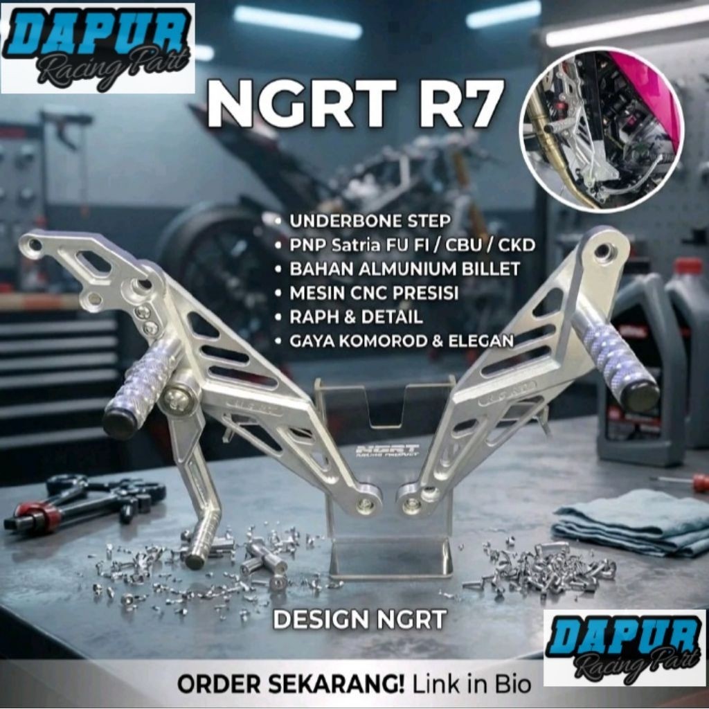 Footstep Underbone NGRT R7 Satria fu karbu / Satria fu injeksi