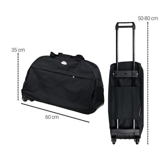 Tas Koper Duffel Dengan Dorongan Trolley Traveling Bag