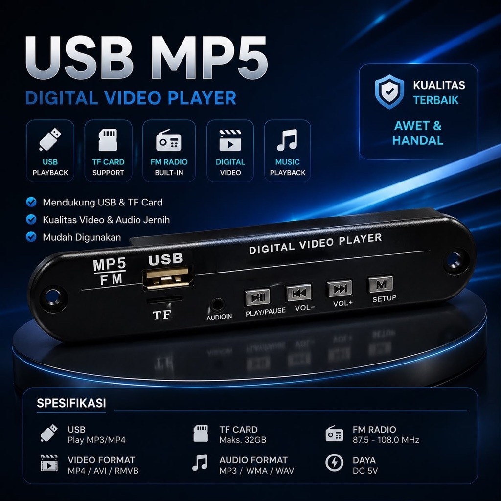 USB MP5 Digital Video Player