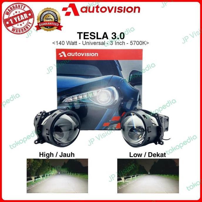 Lampu Projector Biled 130 Watt Autovision Tesla-3 UNIVERSAL