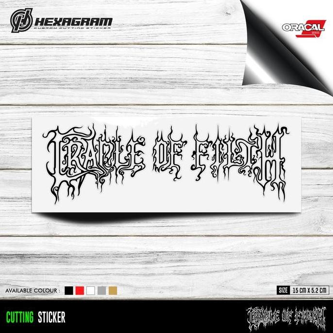 Promo Cutting Sticker Cradle Of Filth | Stiker Cutting Cradle Of Filth Diskon