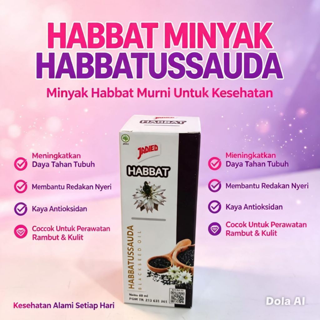 JADIED HABBAT HABBATUSSAUDA BLACKSEED OIL