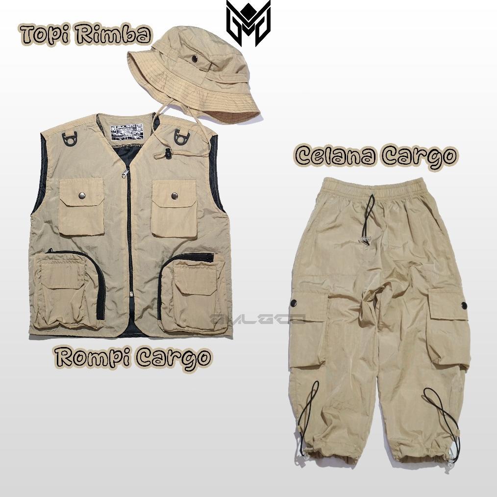 [ TJE ] GMLGCO Setelan Rompi Anak Safari Outfit Anak Outdoor
