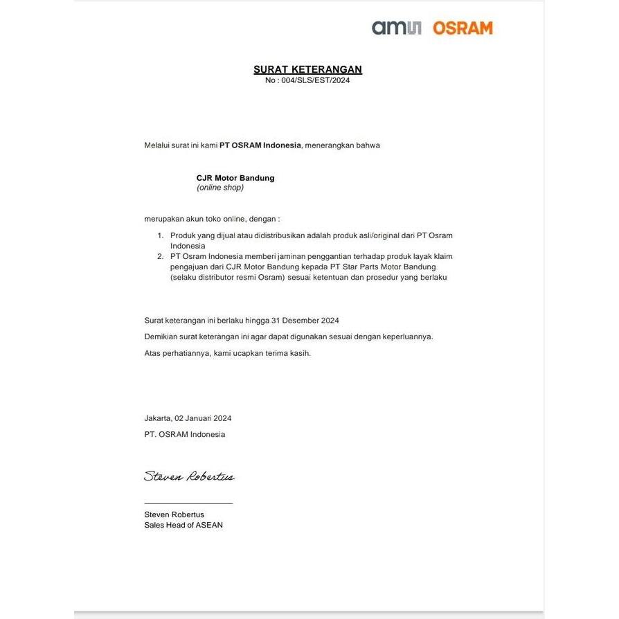 LAMPU DEPAN LED H4 160 WATT OSRAM PREMIUM Lampu Utama Mobil LED OSRAM