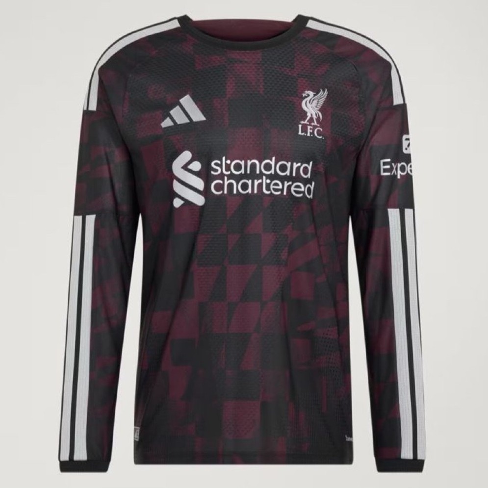 adidas Liverpool FC 26/27 Third Authentic Jersey Longsleeve Black BNWT Original Resmi KB8283