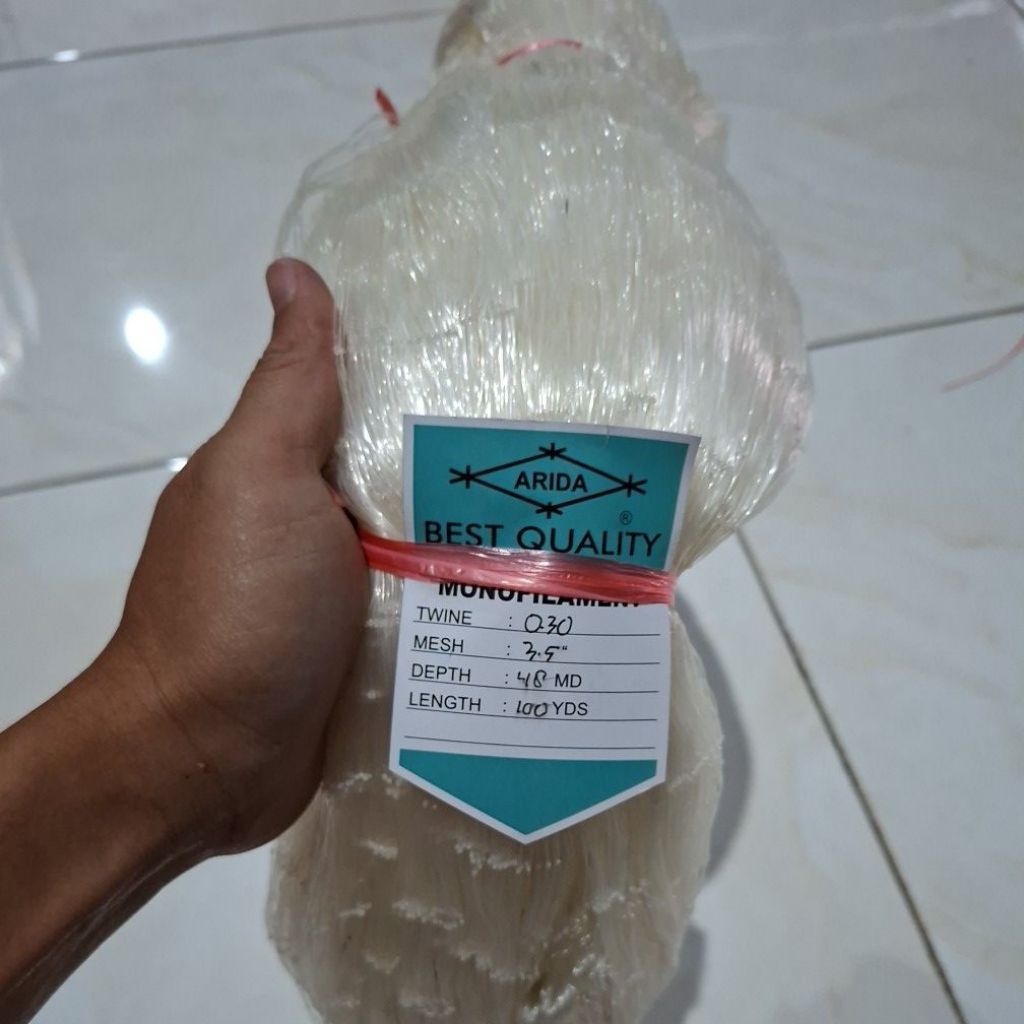 Promo Cuci Gudang Jaring Ikan Arida 0.30 3,5 inchi 48 Md/100Yds Yoko Mata Mujur