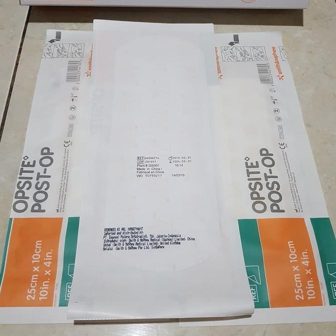 Medico- Opsite Post-Op 25 10 Cm / Plester Tahan Air / Opsite 25Cm X 10Cm