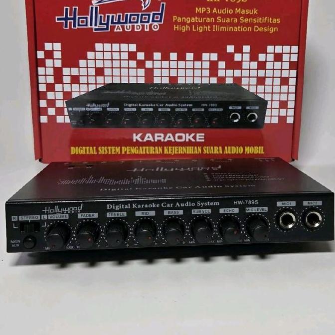 Nada- Hollywood Parametik Preamp Karaoke Hw 789S Parametrix 2 Mic 11.15 Dc 6V Rms T.H.D 0.01 Kualita