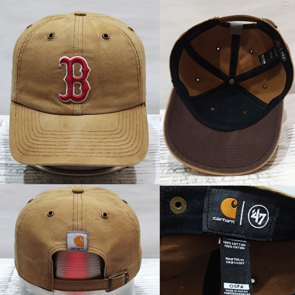 Topi 47 Brand Forty Seven x CARHARTT Boston RedSox Authentic Ori 2nd
