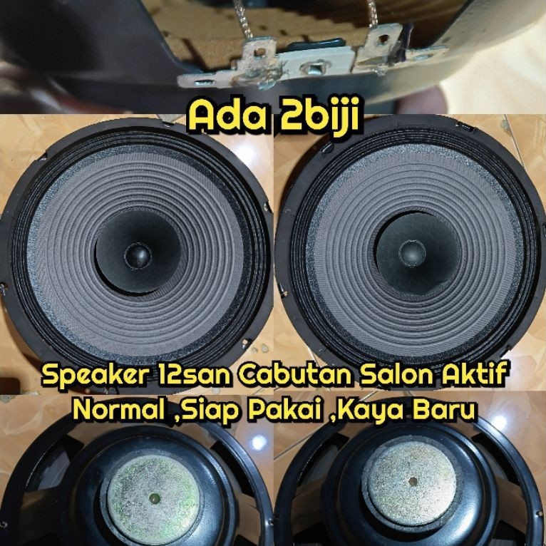 Speaker 12inch 2biji cabutan Salon aktif second,normal siap pakai