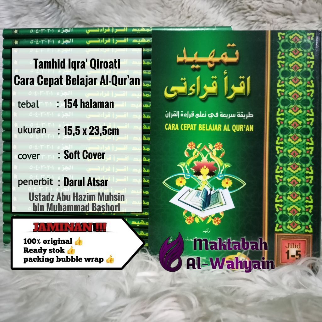 Buku Tamhid Iqra' Qiroati - Cara Cepat Belajar Al-Qur'an Jilid 1-5