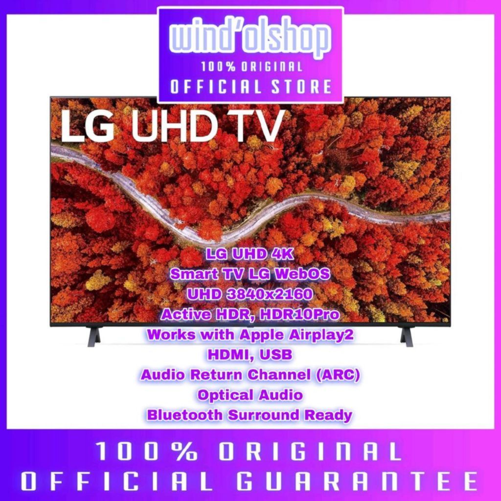 LG 50UP8000PTB Smart TV 4K LG UHD 50UP8000 50 inch 50UP80 Magic Remote