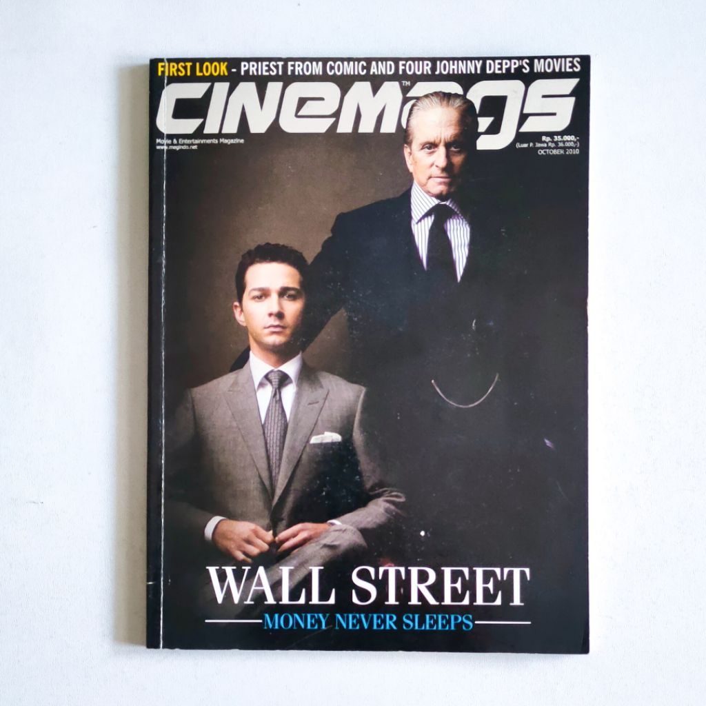 Majalah CINEMAGS Edisi 135 - October 2010 - Wall Street + bonus poster