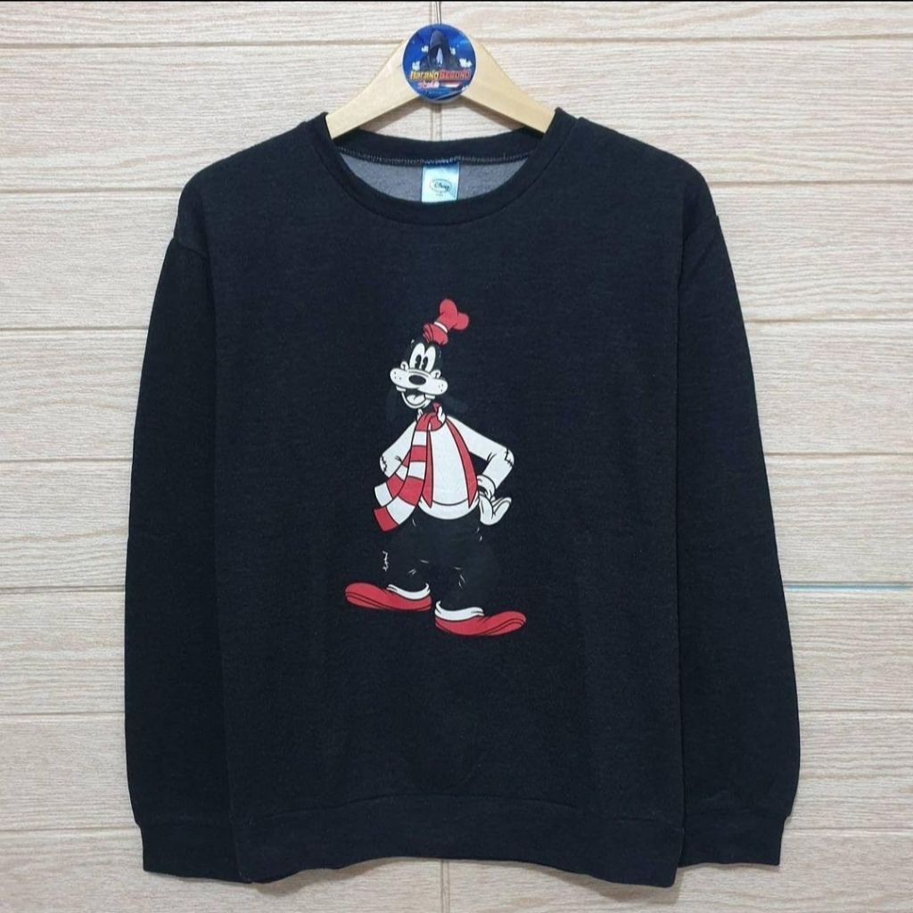 Crewneck Sweater Goofy Disney Pria Wanita