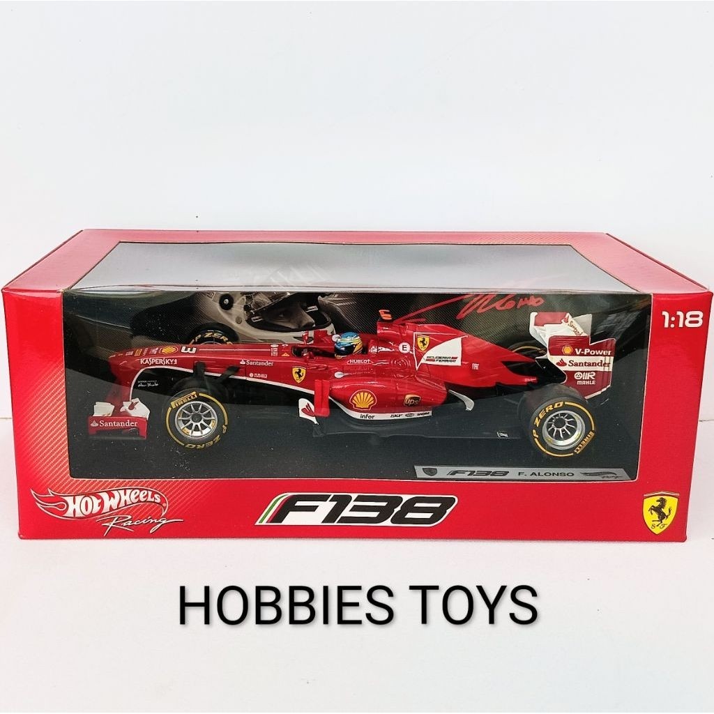 Hot Wheels Racing 1/18 Scale 2013 Ferrari F138 F1 Fernando Alonso #3