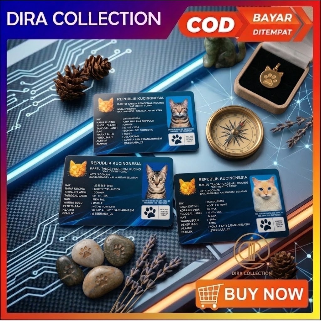 DiRa_Collection25 | ID CARD KUCING KTP KUCING TANDA PENGENAL KUCING