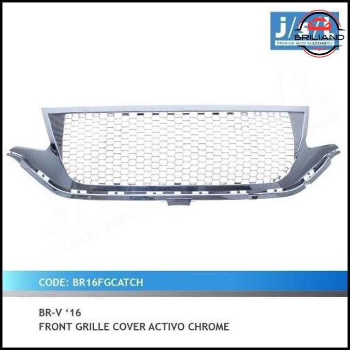 Grill Depan Honda Brv 2016 Jsl Front Grille Cover Activo Chrome Terbatas