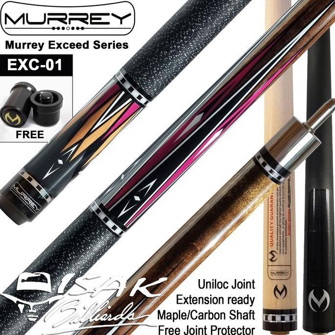Murrey Exceed EXC-01 Cue Uniloc Maple Extension Bumper Stick Billiard