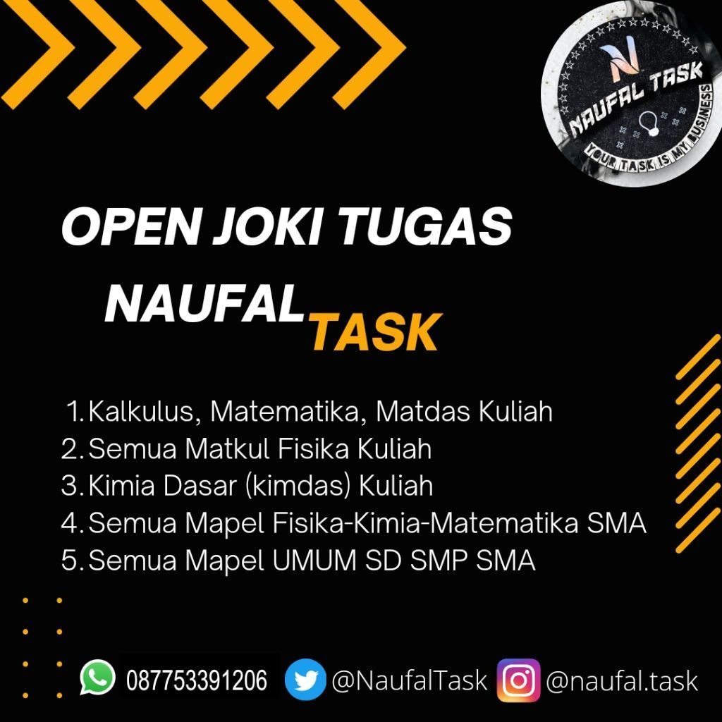 Jasa Joki dan Bantu Tugas atau Ujian Kuliah (kalkulus, matematika, fisika, kimia, komputasi, metode 