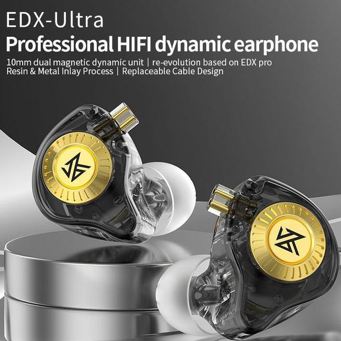 BEBAS ONGKIR - KZ EDX Ultra Basshead Earphone with Mic IEM