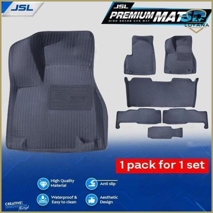 All New Rush Terios Karpet Mobil 5D Jsl Mat Model Diamond Murah