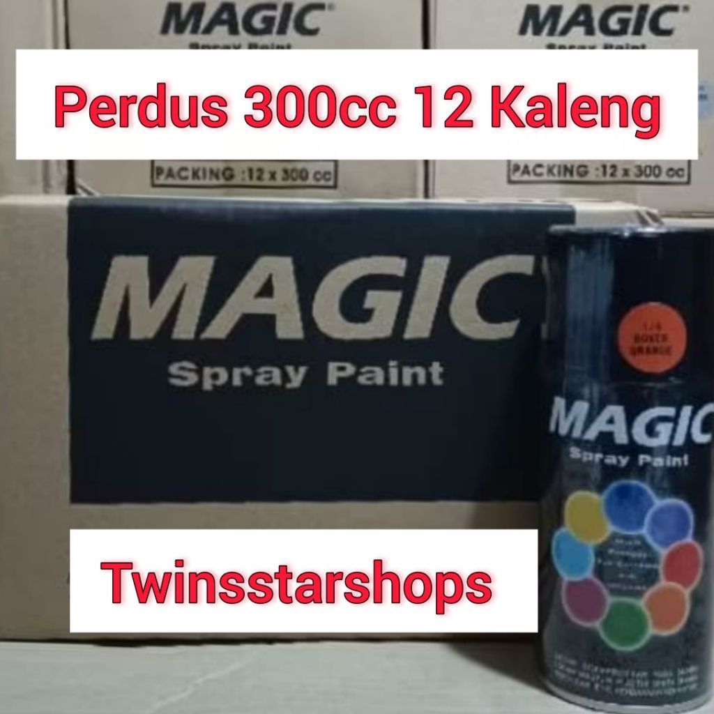 Pilok Pylox Cat Semprot Magic Perdus Boxer Orange 174 Oren Boxer Metallic Glossy Mengkilap 300cc