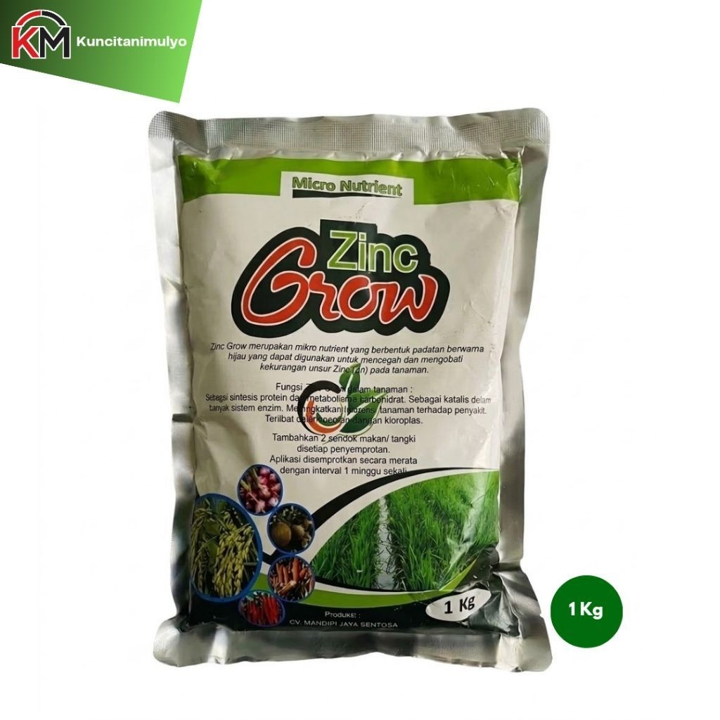 Pupuk Zn Zinc Grow Mengobati Padi Asem Aseman (1Kg)