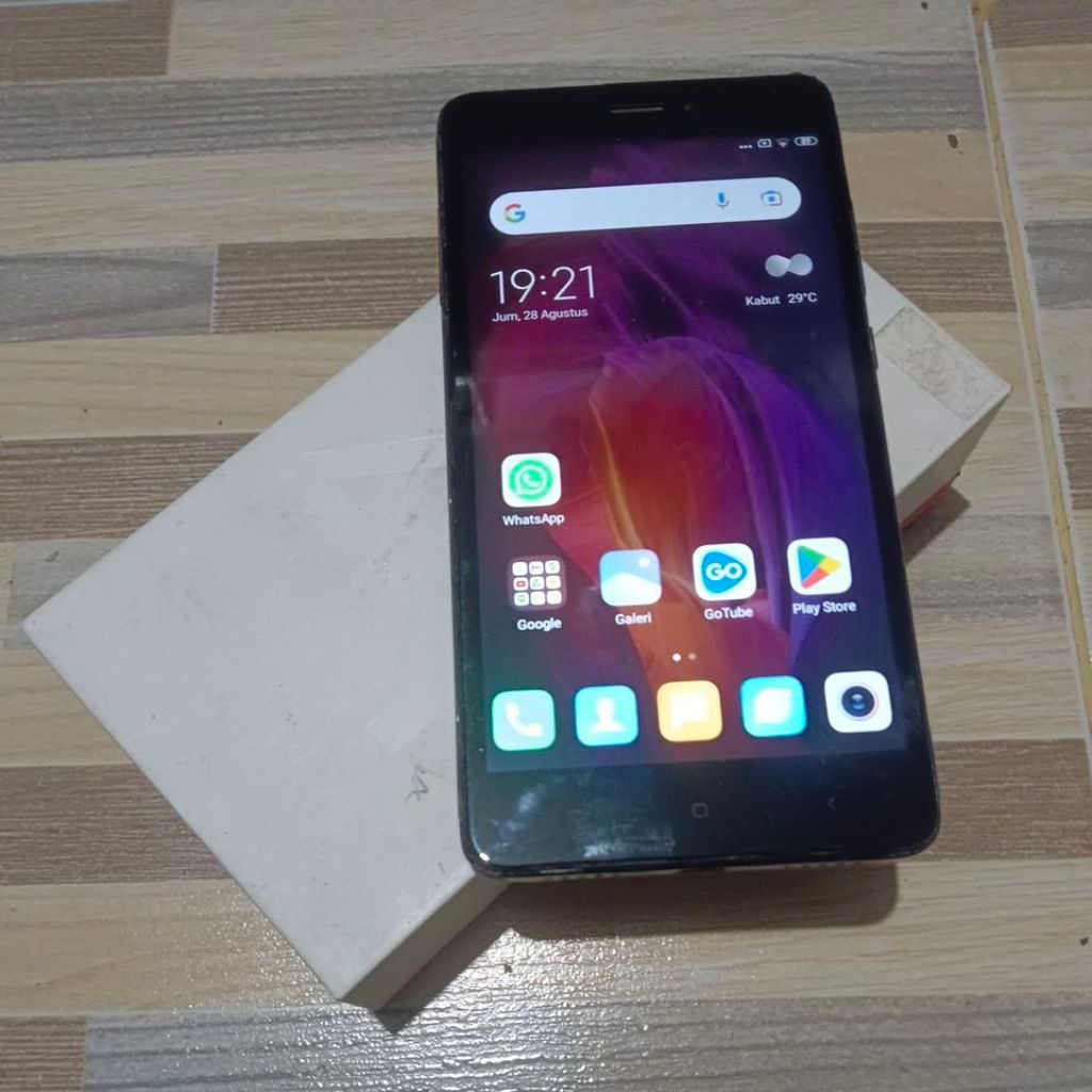 HP REDMI NOTE 4 SNAPDRAGON RAM 4/64 GB SECOND NORMAL (KET. BACA DISKRIPSI)