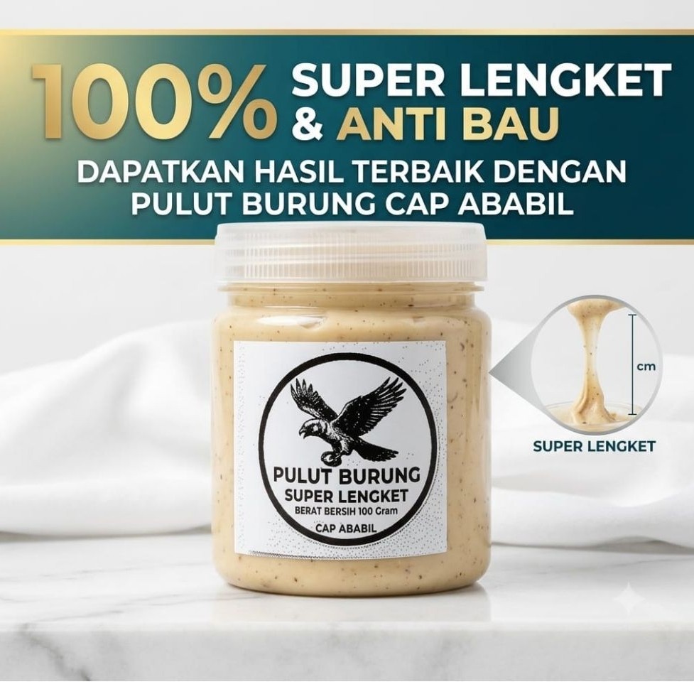 Pulut Burung Super Lengket No Bau Anti Lalat 1 Ons