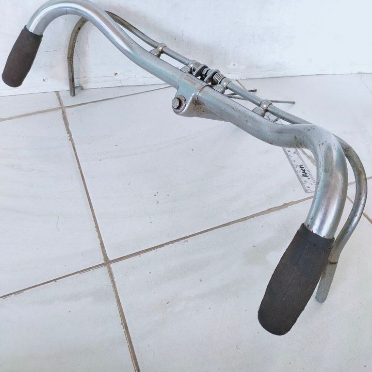 Stang kupu kupu sepeda onthel hercules made in england original lengkap part barset handlebar stir s