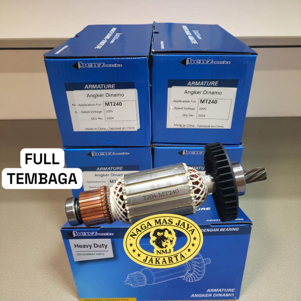 BENZ ARMATURE MT240 UNTUK CUT OFF MAKTEC MT 240 / ROTOR ANGKER ARMATURE MT240 MT 240 BENZ WERKZ