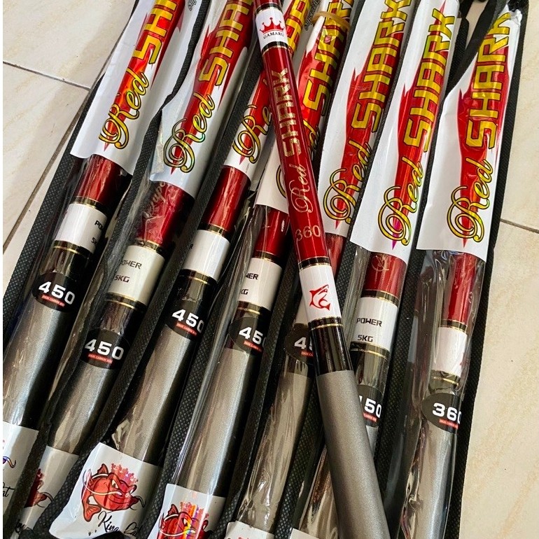 joran tegek Gamaru red shark