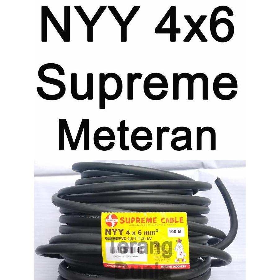 Kabel Nyy 4X6 Supreme Kabel Supreme Nyy 4X6 Kabel Tunggal Nyy 4X6Mm