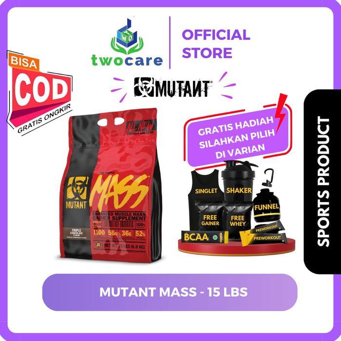 Mutant Mass 15 lbs MutantMass 15lb Powder - Vanila, Shaker
