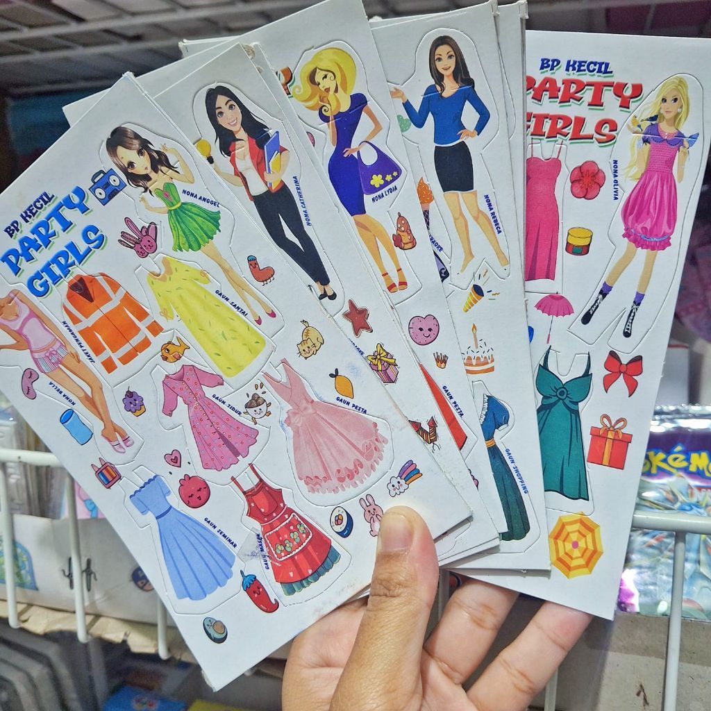 BP/Boneka kertas mainan jadul SD