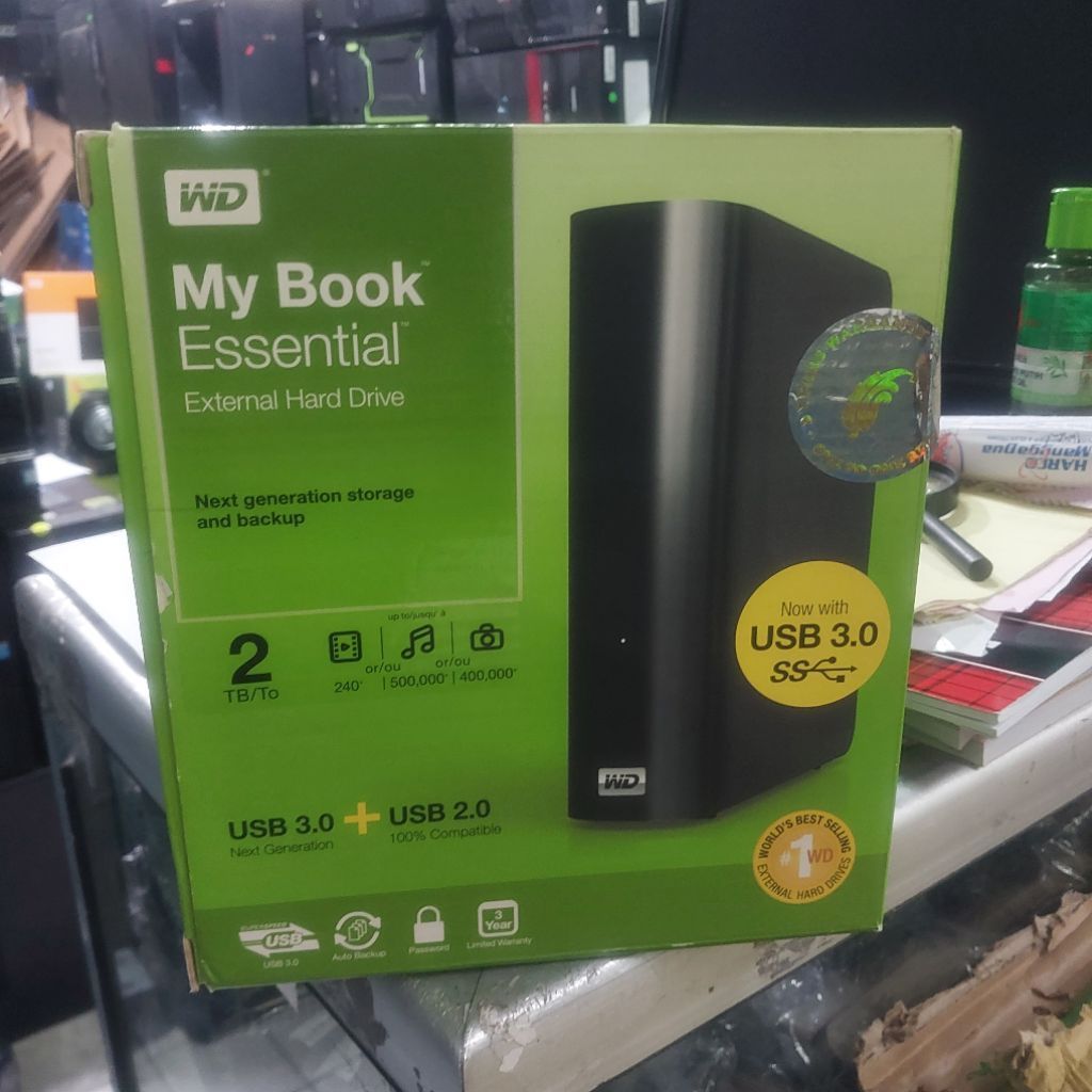 Harddisk Hdd Hardisk eksternal 2TB WD My Book 3.5inch Usb 3.0 Second ORI