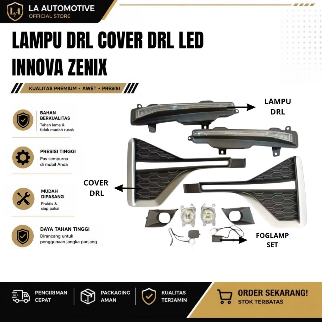 LAMPU DRL COVER DRL LED INNOVA ZENIX