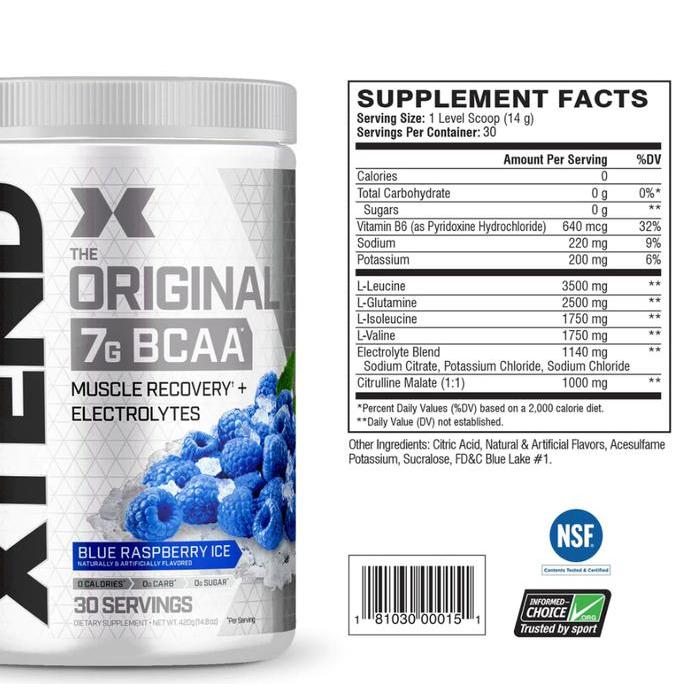 Xtend BCAA 30 serv xtend Scivation BPOM - Grape