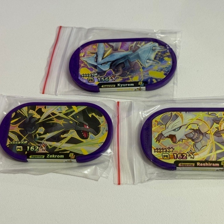 Pokemon Mezastar Indonesia Legacy Meza Tag (limited): Kyurem, Reshiram, Zekrom