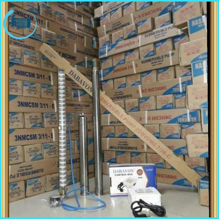 Submersible 0.25 Hp Casing 3" Pompa Satelit Dabavon Ready