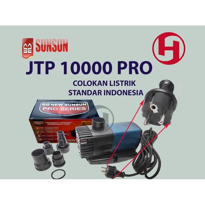 JTP 10000 ORIGINAL SUNSUN POMPA CELUP KOLAM IKAN HIDROPONIK 80 WATT - JTP 10000 PRO