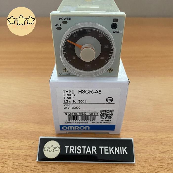 TIMER OMRON H3CR-A8 24V AC DC H3CR A8 24VDC DC24 24 VDC H3CRA8 H3 CR