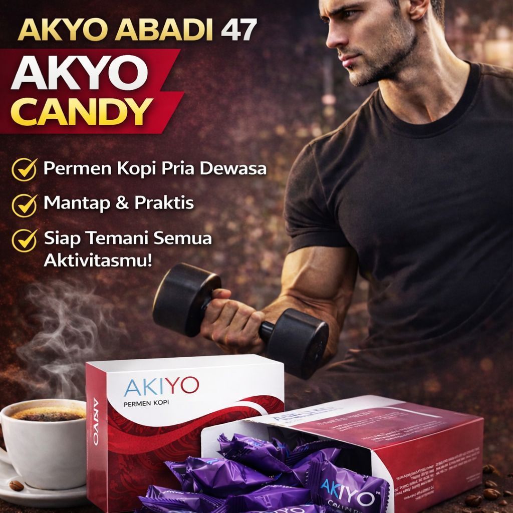 AKYO ABADI 47 AKYO CANDY Permen Kopi Pria Dewasa