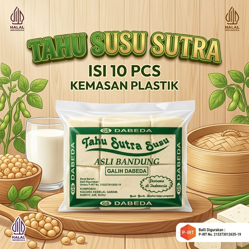 Tahu Susu Putih Lembut | Tahu Susu Sutra Cibuntu Bandung