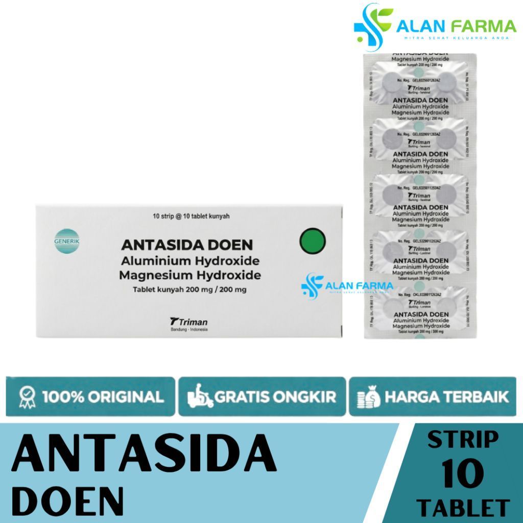 Antasida Doen Strip 10 Tablet | Antasida Doen Generik