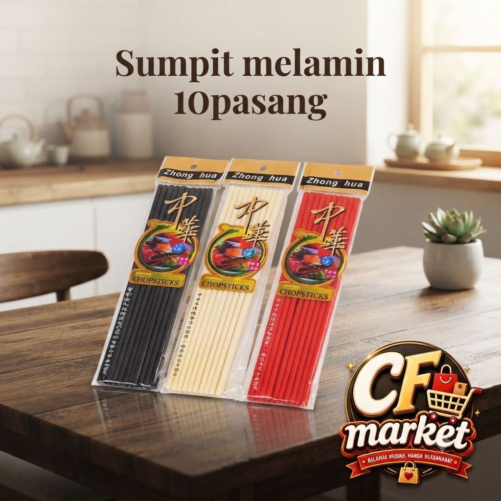 sumpit melamin/sumpit makan melamin 10pasang
