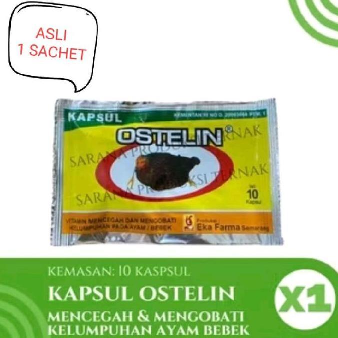 OSTELIN  SACHET OBAT AYAM BURUNG LUMPUH OSTELIN EKA FARMA