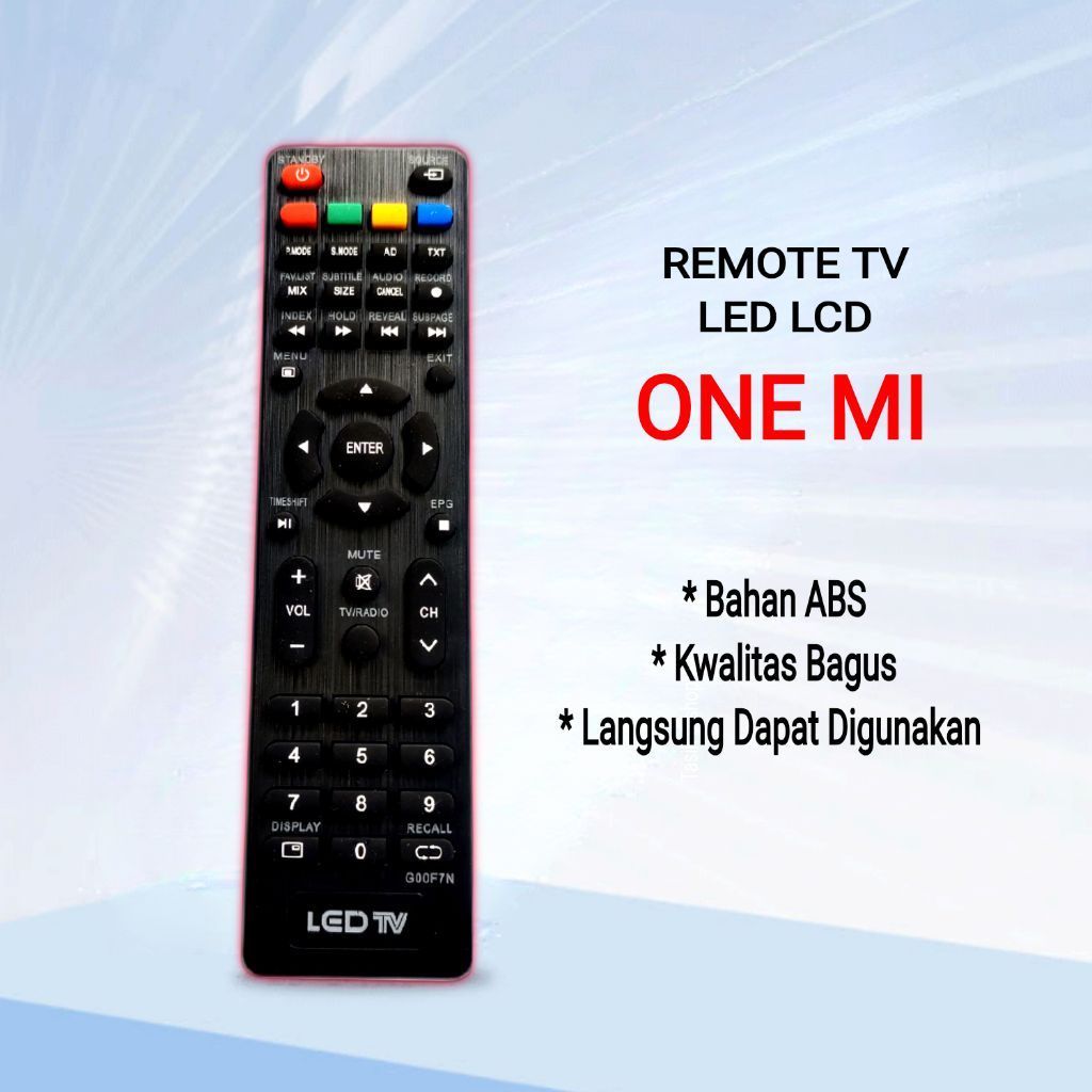 REMOT TV ONE MI LED REMOT TV LED ONE MI G00F7N