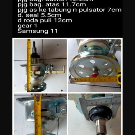 Gearbox WA 95F5 gear box mesin cuci Samsung WA95F5
